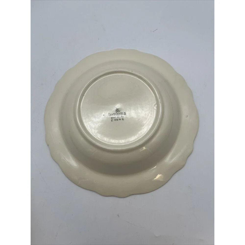 Homer Laughlin  Soup Bowl Flower Print Collectible Pretty 3D Border